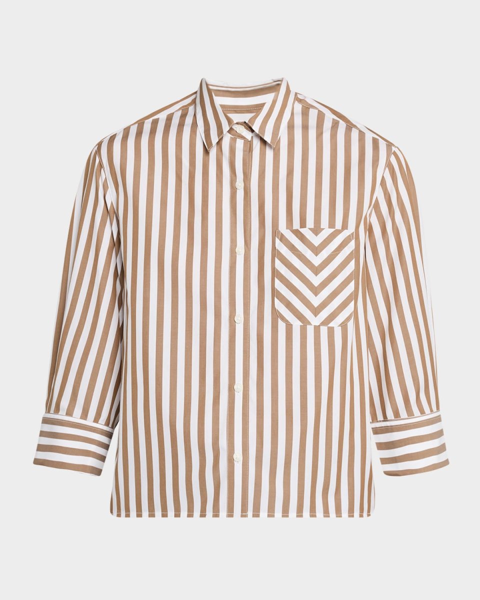 Lucia Stripe Poplin Shirt